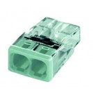 Clema de doza, 2 poli, conductor rigid, 2.5 mm varianta compacta Wago